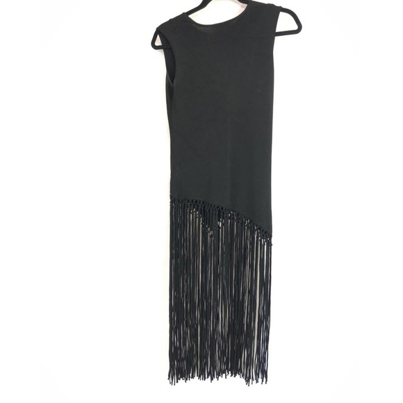 Worth New York Black Top with Fringe Detailing - Picture 15 of 16